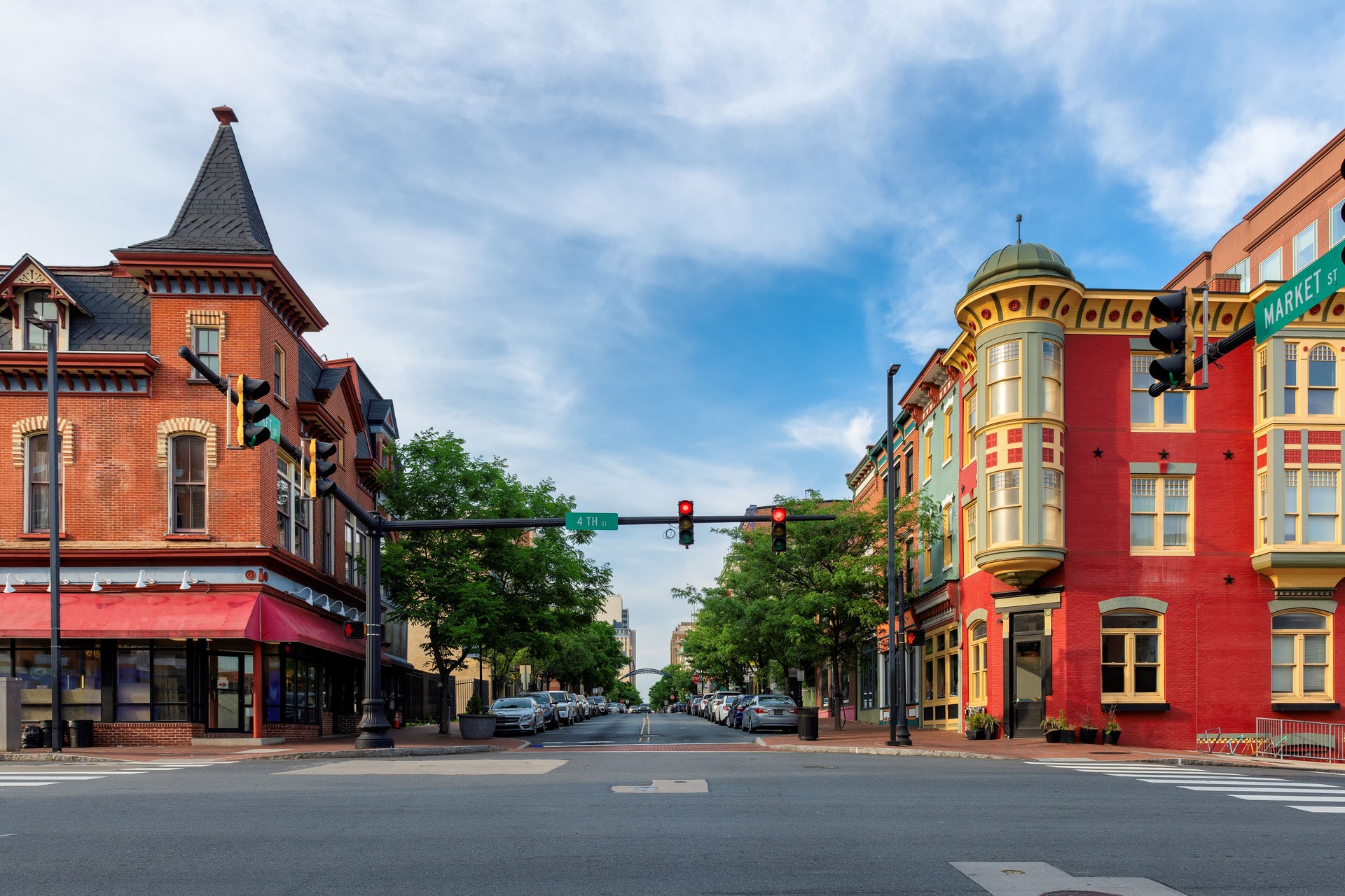 Beautiful  Market Street in Wilmington, Delaware